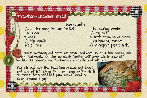 Strawberry-Banana Bread
