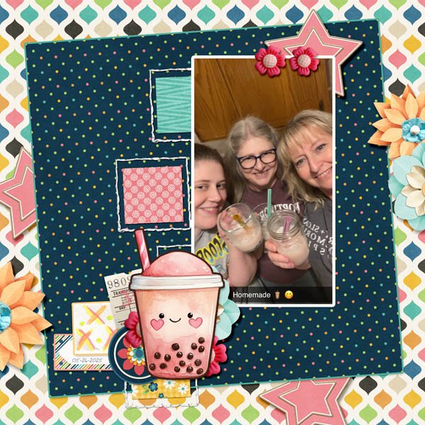 Strawberry Boba Tea