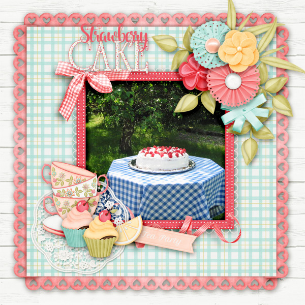 Strawberry-cake