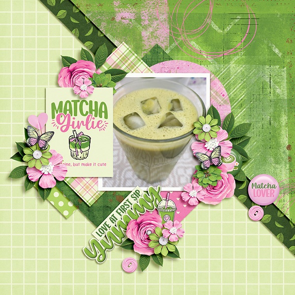 Strawberry matcha