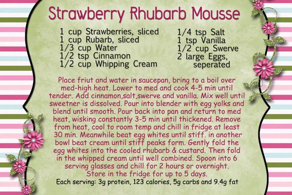 Strawberry Rhubarb Mousse