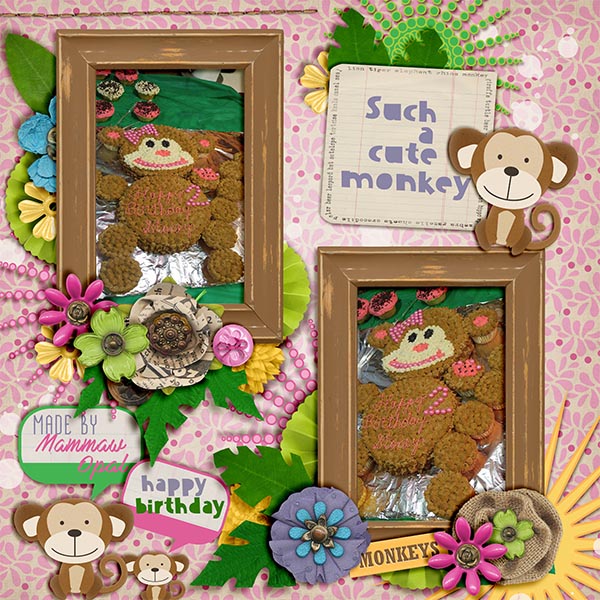 such a cute monkey cake