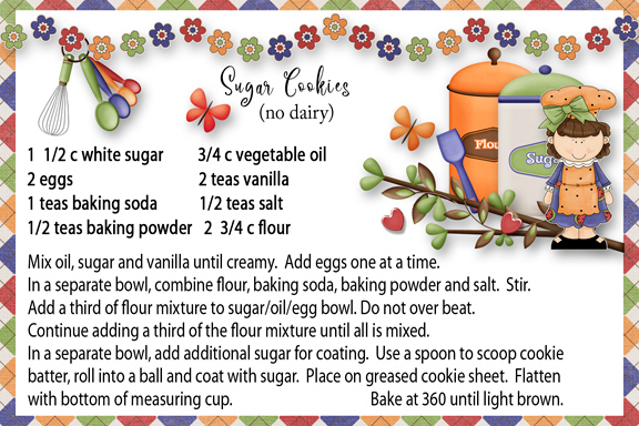 Sugar Cookies no dairy