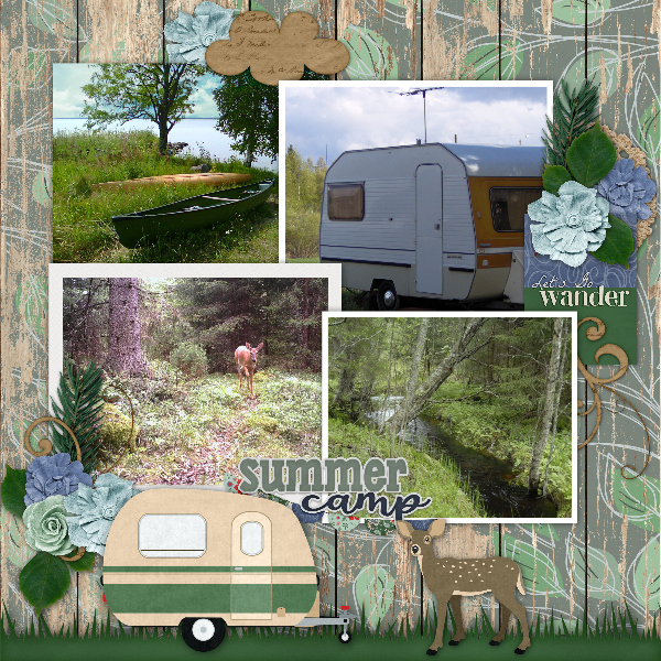 Summer camp in the nearby forest