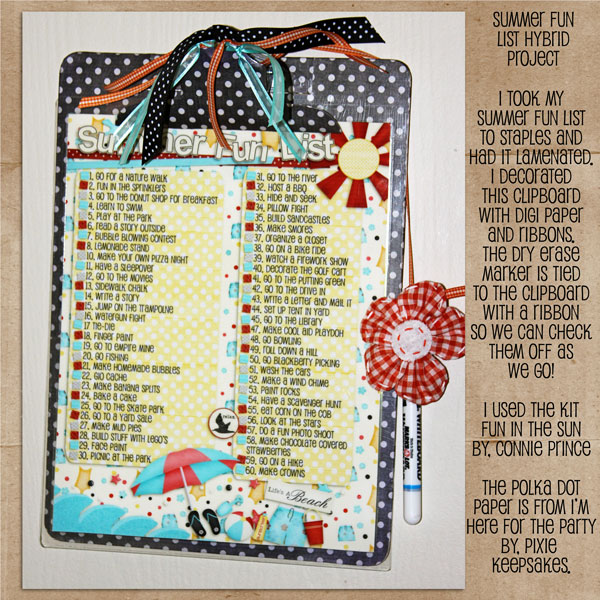 Summer Fun List Hybrid Project