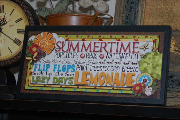 summer small plaque