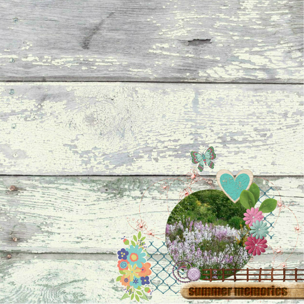 Summer themed layout