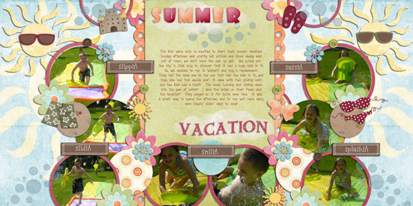 Summer Vacation-double page