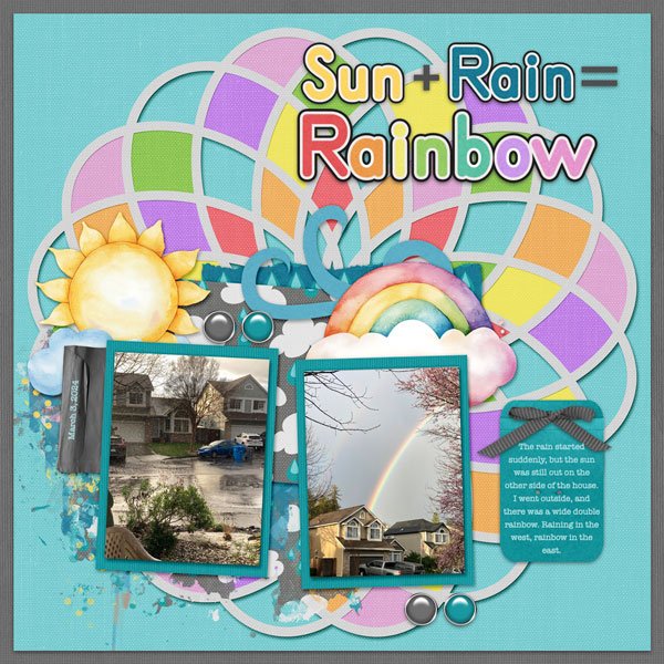 Sun + Rain = Rainbow