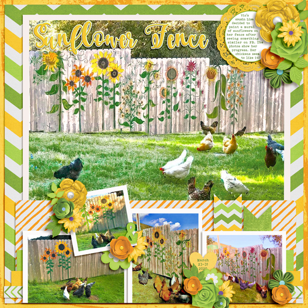 Sunflower Fence