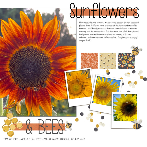 Sunflowers and Bees