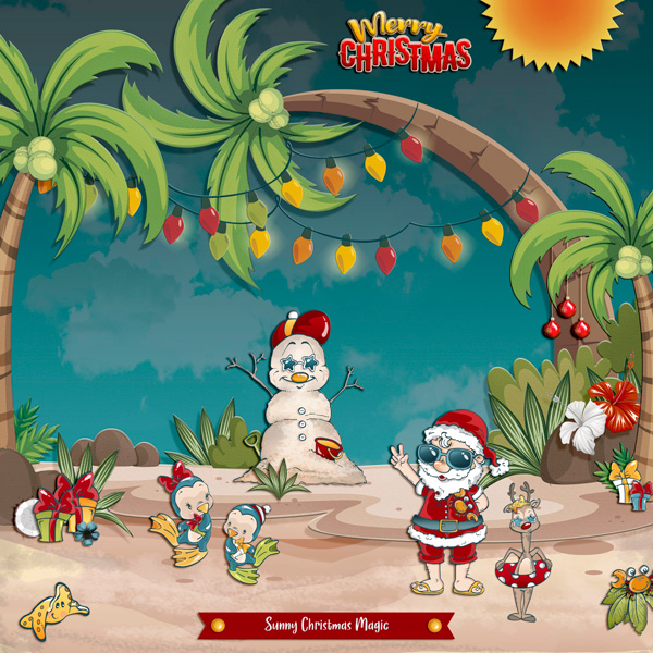 sunny christmas magic