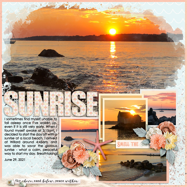 Sunrise at Willard Beach