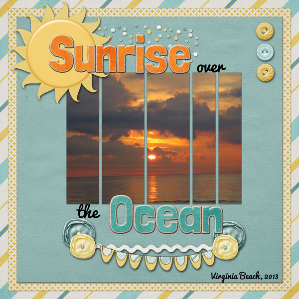 Sunrise Over the Ocean