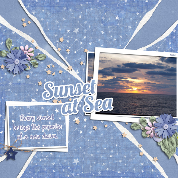 Sunset at Sea