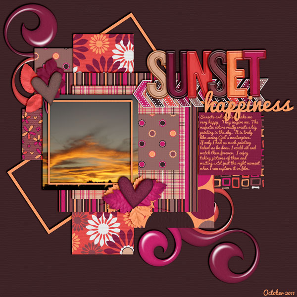 sunset happiness