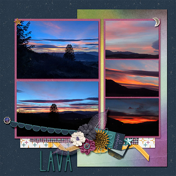 Sunset in Lava
