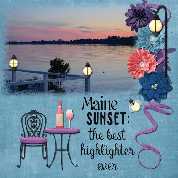 Sunset in Maine