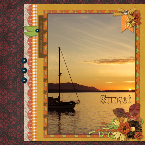 Sunset - Oct template 2 challenge