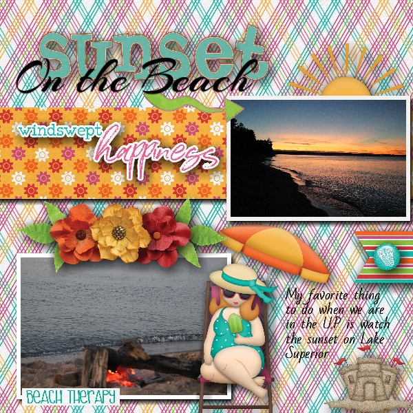 Sunset on the beach