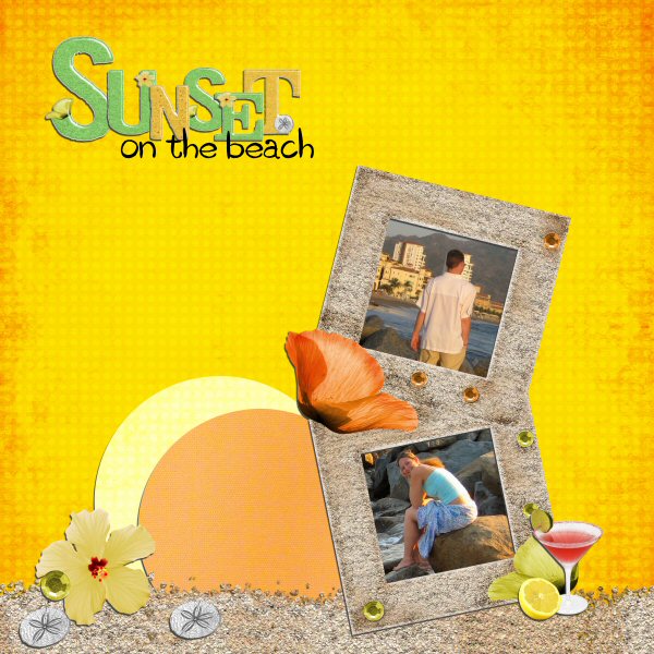 Sunset on the beach