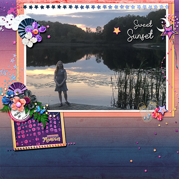 Sunset over Maltby Lake
