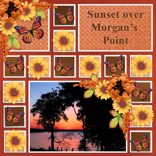 Sunset over Morgan's Point