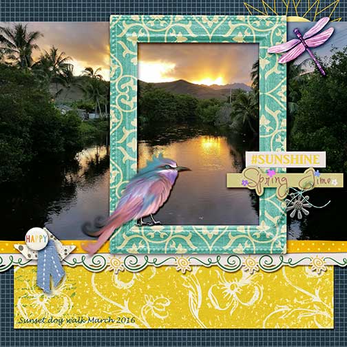 sunset walk