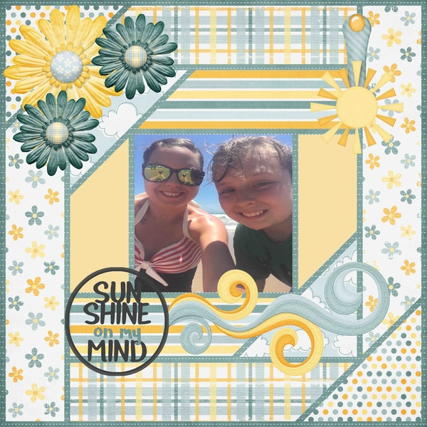 sunshine word art july