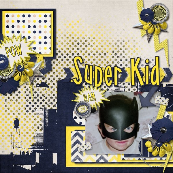 Super Kid by Snips and Snails Designs
