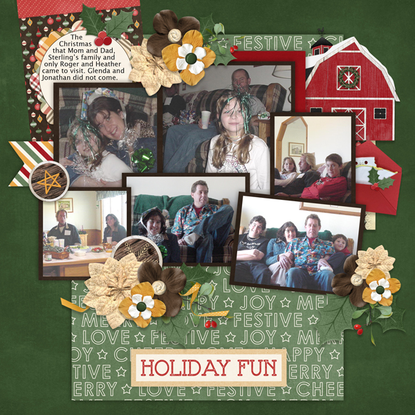 Super Six Templates 4 #2 with Country Christmas-Connie Prince