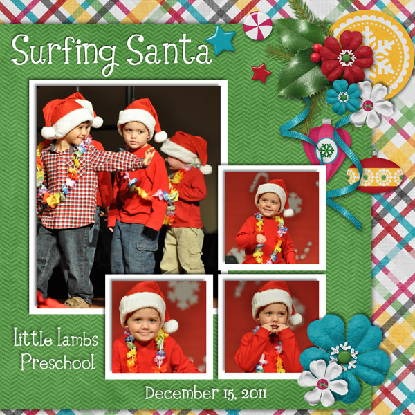 Surfing Santa