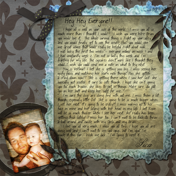 Survivor Week 3 : Letter Home