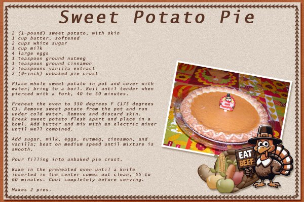 Sweet Potato Pie Recipe