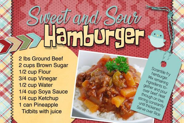 Sweet + Sour Hamburger