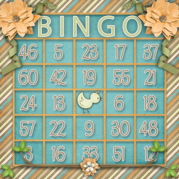 Sweet Tweets Bingo Card