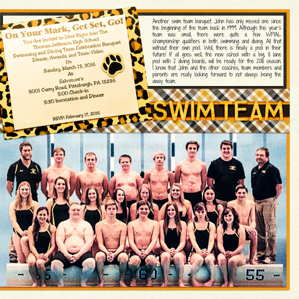 Swim Team Banquet, right side
