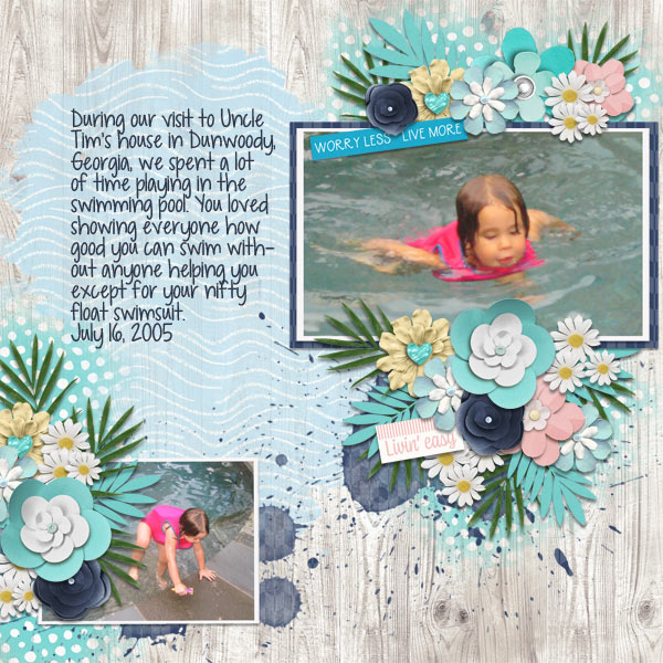 Swimming at Uncle Tim