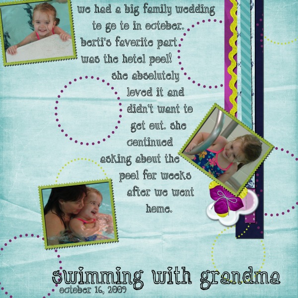 Swimming with Grandma