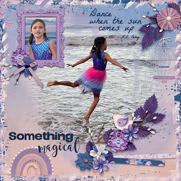 Sybil Dancing on Beach
