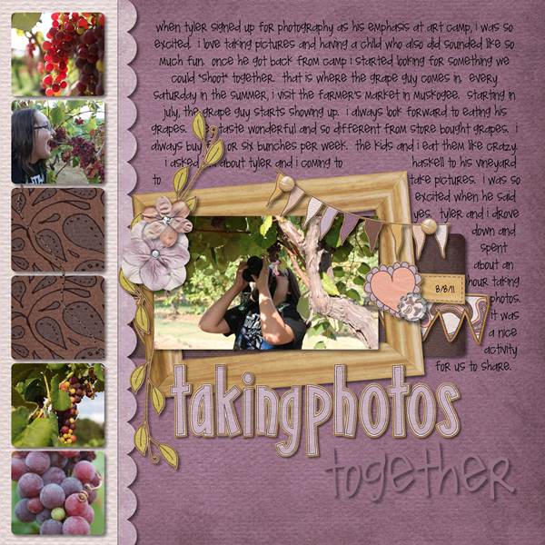 taking photos together