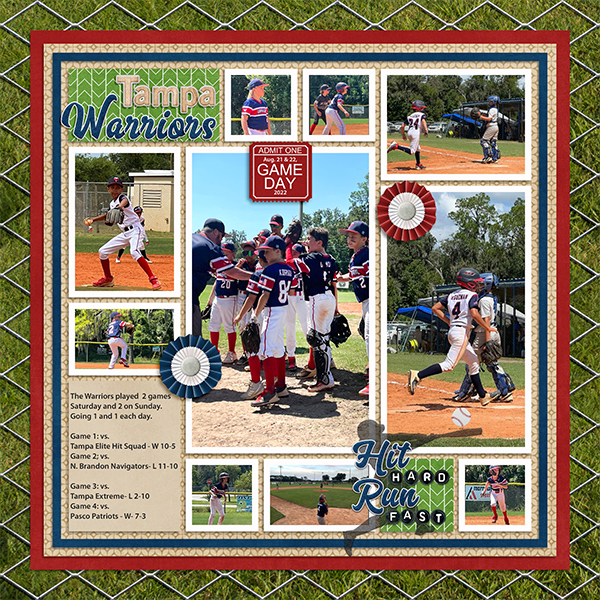 Tampa Warriors -Game Day