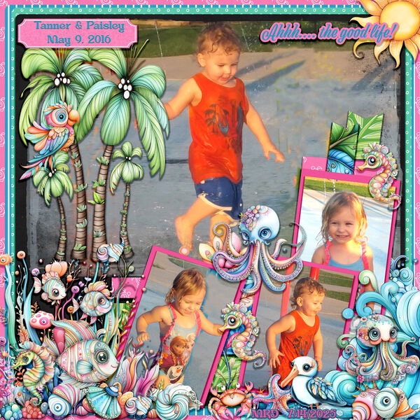 Tanner & Paisley at the Splash Pad