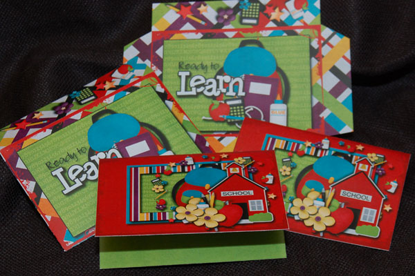 teacher card and envelope