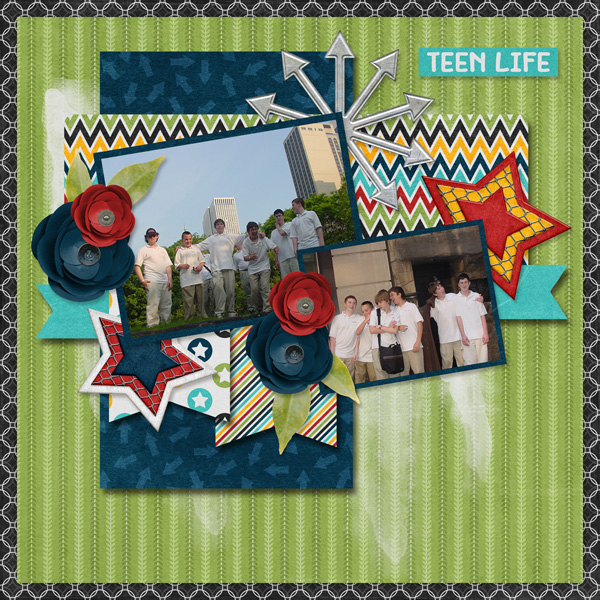 Teens: Boy Kit with Desert Sun Template-Connie Prince
