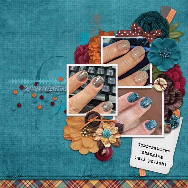 Temperature-changing nail polish