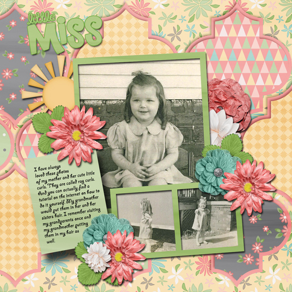 Template #1 Challenge August- I used the template provided and Dandelion Du