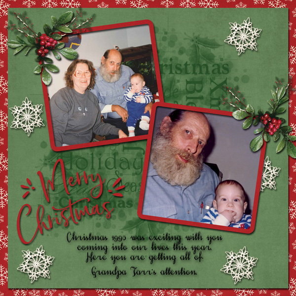 Template #2 Challange December- I used the template provided and Ponytail