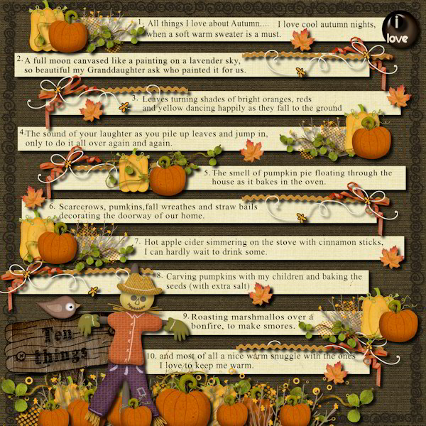 Ten things I love about autumn