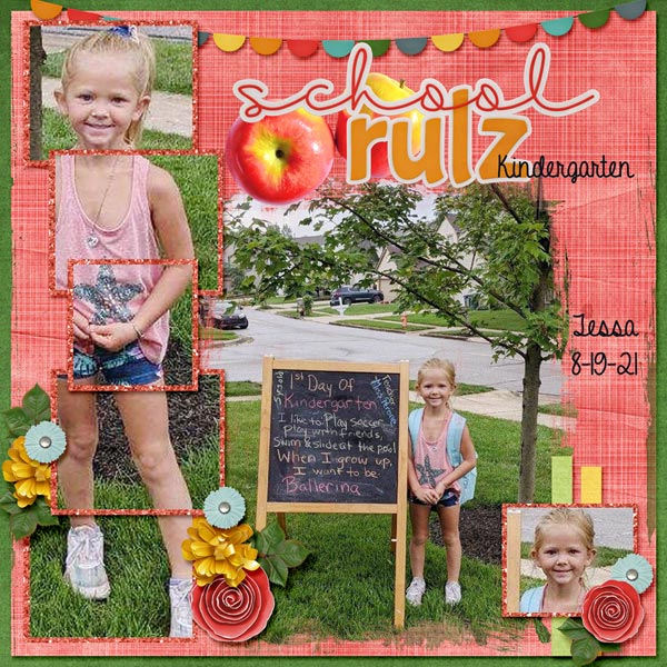 Tessa enters Kindergarten